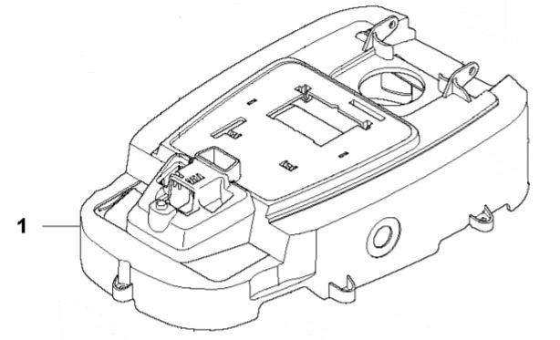 Klappe Display in der Gruppe Ersatzteile Roboter Rasenmäher / Ersatzteile Gardena R80Li / Gardena R80Li - 2020 bei GPLSHOP (5793919-02)