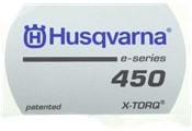 Abziehbild 5808153-02 in der Gruppe Ersatzteile / Ersatzteile Motorsägen / Ersatzteile Husqvarna 450/E bei GPLSHOP (5808153-02)