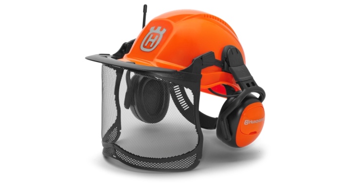 Forsthelm Husqvarna Functional mit FM radio in der Gruppe Husqvarna Forst- und Garten produkte / Husqvarna Kleidung/Ausrüstung / Forsthelm bei GPLSHOP (5810407-01)