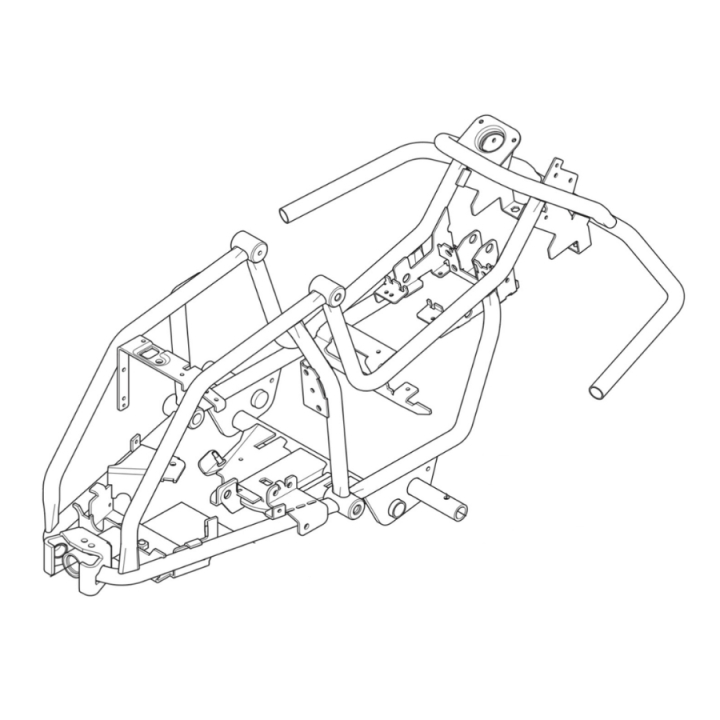Rahmen in der Gruppe Ersatzteile / Ersatzteile Rider / Ersatzteile Husqvarna Rider 115B bei GPLSHOP (5812741-01)