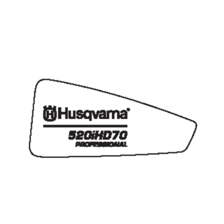 Aufkleber Produkt Links 520Ihd70 in der Gruppe Ersatzteile / Ersatzteile Heckenscheren / Ersatzteile Husqvarna 520iHD70 bei GPLSHOP (5816628-06)