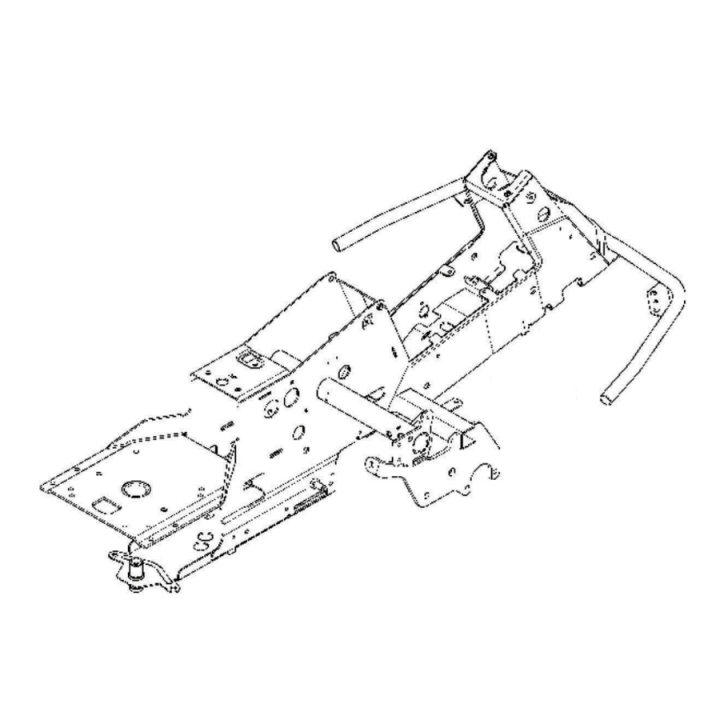 Chassis in der Gruppe Ersatzteile / Ersatzteile Rider / Ersatzteile Husqvarna Rider 316TXs AWD bei GPLSHOP (5827582-02)