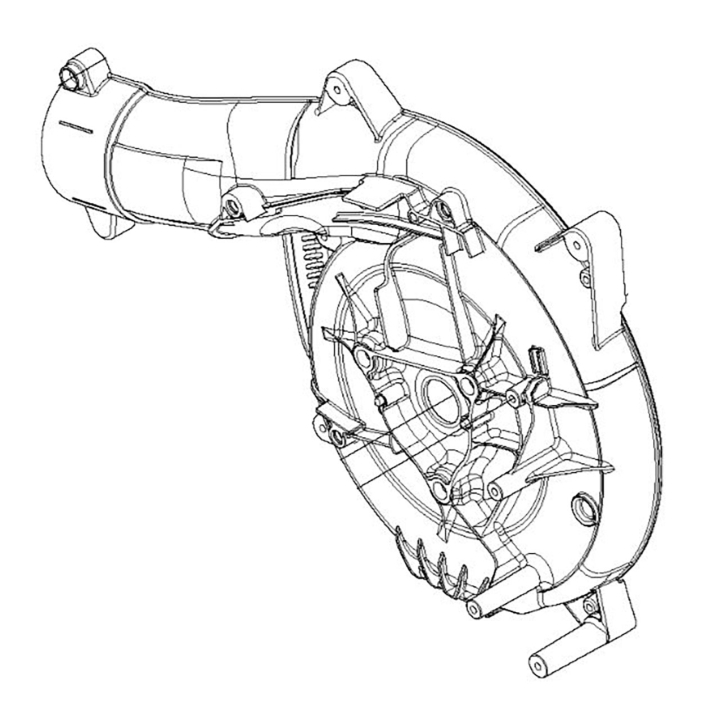 Shell-Vä in der Gruppe Ersatzteile / Ersatzteile Laubblasgeräte / Ersatzteile Husqvarna 525BX bei GPLSHOP (5856125-01)