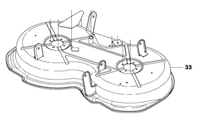 Mähdeckbaugruppe - Jc85 Jonse in der Gruppe Ersatzteile / Ersatzteile Jonsered Aufsitzrasenmäher bei GPLSHOP (5861470-02)