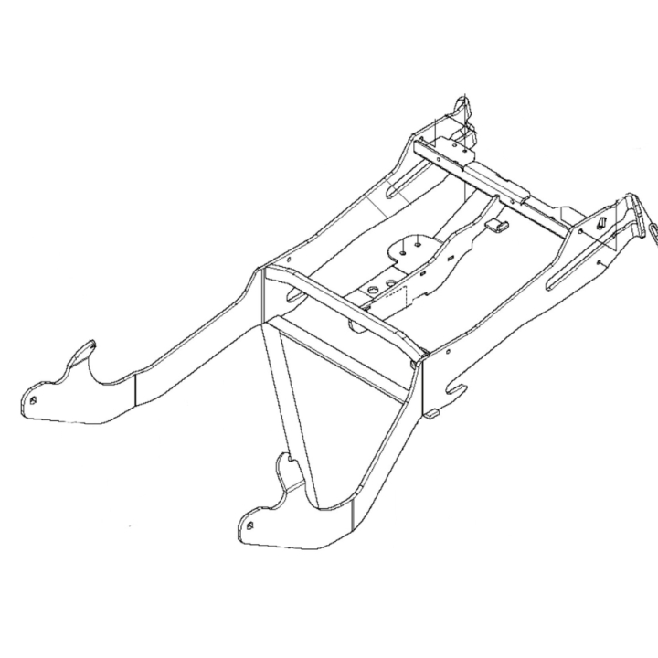 Geräterahmen in der Gruppe Ersatzteile / Ersatzteile Rider / Ersatzteile Husqvarna Rider 422 TS AWD bei GPLSHOP (5861930-01)