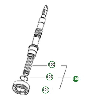 Pumpenwelle 5868790-01 in der Gruppe  bei GPLSHOP (5868790-01)