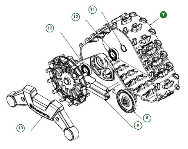 Gummiraupe 5869964-01 in der Gruppe bei GPLSHOP (5869964-01)