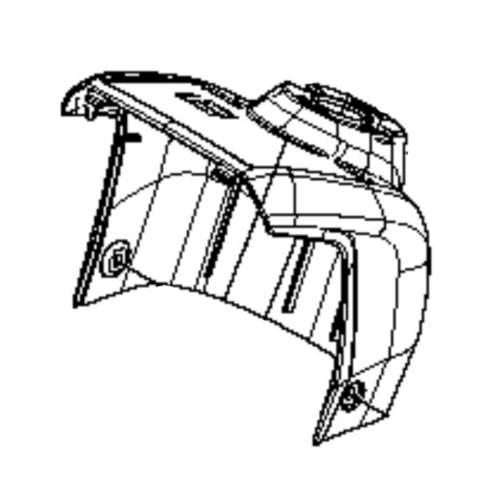 Lenksäule, Hinten, P524 5872172-02 in der Gruppe  bei GPLSHOP (5872172-02)