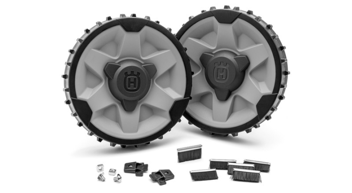 Radbürstensatz mit Kit Automower 310,315,315X in der Gruppe Zubehör Mähroboter / Installation / Offroad-Kit bei GPLSHOP (5872353-01)
