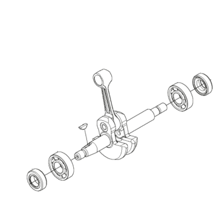 Kurbelwellensatz mit Lagern in der Gruppe Ersatzteile / Ersatzteile Laubblasgeräte bei GPLSHOP (5880983-01)