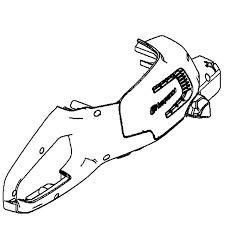Gehäuse rechts - Heißfolie in der Gruppe Ersatzteile / Ersatzteile Heckenscheren / Ersatzteile Husqvarna 115iHD45 bei GPLSHOP (5881457-01)