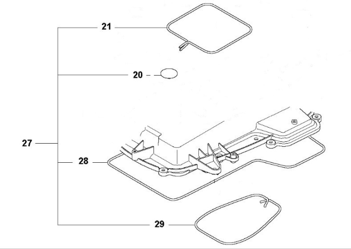 Dichtung kit in der Gruppe Ersatzteile Roboter Rasenmäher / Ersatzteile Gardena R45Li / Gardena R45Li - 2019 bei GPLSHOP (5884070-01)