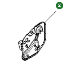 Lenkerhalterung 2-fach verstellbar, rechts in der Gruppe Ersatzteile / Ersatzteile für McCulloch Rasenmäher / Ersatzteile McCulloch M53-150AP 4x4 bei GPLSHOP (5891978-03)