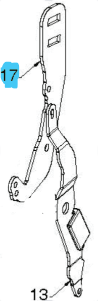 Riemenscheibenarm 5892629-02 in der Gruppe  bei GPLSHOP (5892629-02)