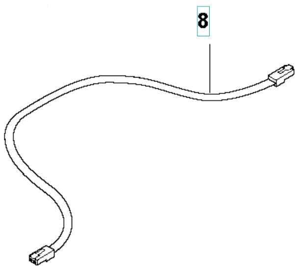 Verkabelung L=650Mm/ Weiss Lab 5893508-07 in der Gruppe Ersatzteile Roboter Rasenmäher / Ersatzteile Husqvarna Automower® 415X / Automower 415X - 2023 bei GPLSHOP (5893508-07)