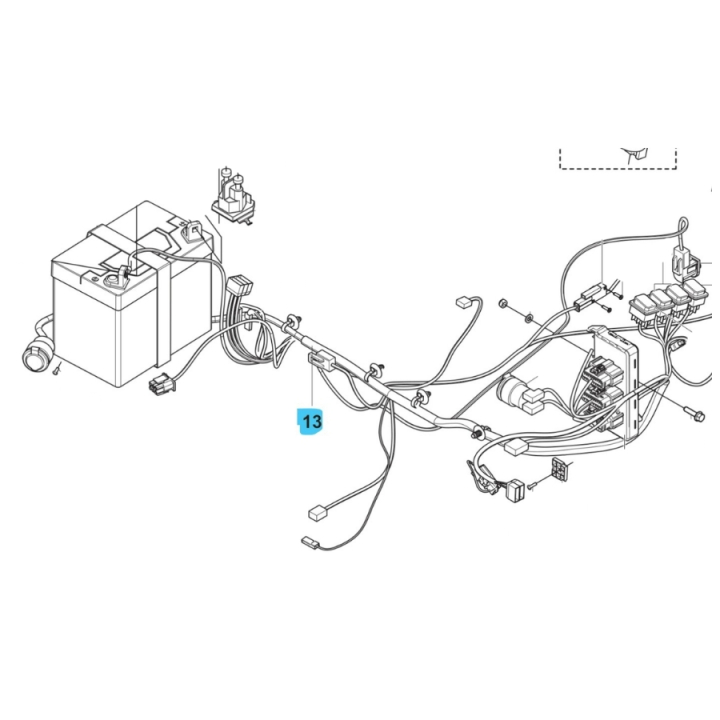 Verkabelung Hauptbaugruppe in der Gruppe Ersatzteile / Ersatzteile Rider / Ersatzteile Husqvarna Rider 419 TSX AWD bei GPLSHOP (5905463-02)