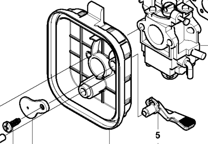 Luftfilterhalter Komplett 5905794-01 in der Gruppe bei GPLSHOP (5905794-01)