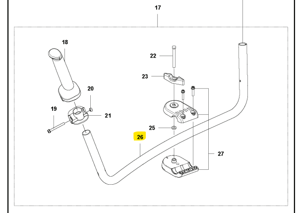 Handlich in der Gruppe Ersatzteile / Ersatzteile Freischneider / Ersatzteile Husqvarna 535iRXT bei GPLSHOP (5930543-01)