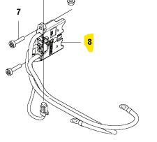 Verkabelungseinheit für Motorsense in der Gruppe Ersatzteile / Ersatzteile Freischneider / Ersatzteile Husqvarna 535iRXT bei GPLSHOP (5930839-01)