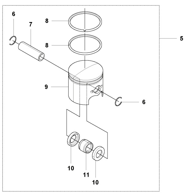 Kolben Komplett 5933051-01 in der Gruppe  bei GPLSHOP (5933051-01)