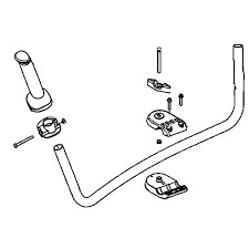 Lenkerbaugruppe Lenkerbaugruppe in der Gruppe Ersatzteile / Ersatzteile Freischneider / Ersatzteile Husqvarna 535iFR bei GPLSHOP (5936240-02)