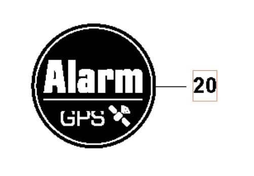 Label Gps-Sicherheit 5940548-01 in der Gruppe Ersatzteile Roboter Rasenmäher / Ersatzteile Husqvarna Automower® 405X / Automower 405X - 2023 bei GPLSHOP (5940548-01)