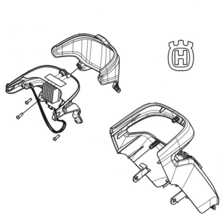 Lenkungsabdeckung Vorderteil M, Stroh in der Gruppe Ersatzteile / Ersatzteile Rider / Ersatzteile Husqvarna Rider 316TX AWD bei GPLSHOP (5947064-01)