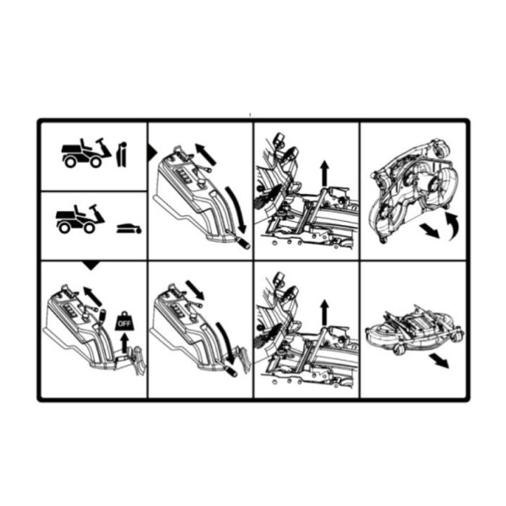 Etikettenservice und Docking in der Gruppe Ersatzteile / Ersatzteile Rider / Ersatzteile Husqvarna Rider 420 TSX AWD bei GPLSHOP (5949502-01)