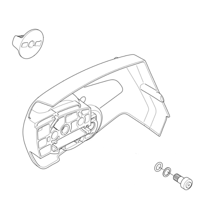 Kupplungsdeckel komplett ohne Werkzeug 5953148-01 in der Gruppe Ersatzteile / Ersatzteile Motorsägen / ➤Serie 400 / Ersatzteile Husqvarna 435i bei GPLSHOP (5953148-01)