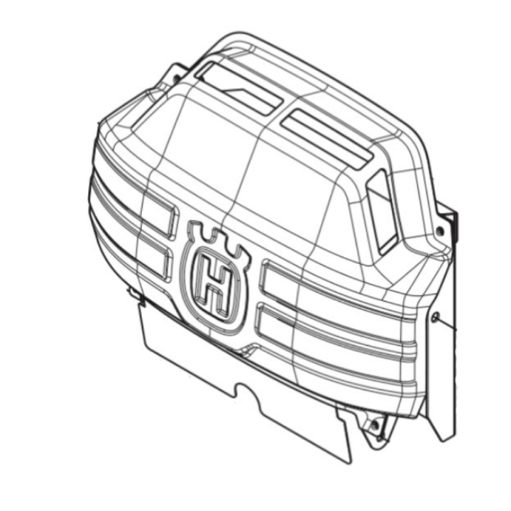 Hitzeschutz in der Gruppe Ersatzteile / Ersatzteile Rider / Ersatzteile Husqvarna Rider 420 TSX AWD bei GPLSHOP (5958655-01)