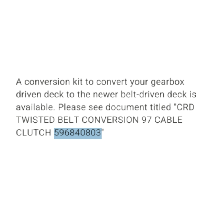 Service-Kit 97 Crd-Deck-Kabel 5968408-03 in der Gruppe  bei GPLSHOP (5968408-03)