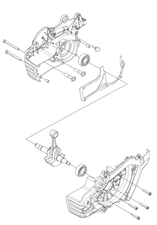 Kurzer Block 90Cc Metallic Grau 5970109-01 in der Gruppe Ersatzteile / Ersatzteile Motorsägen / Ersatzteile Husqvarna 592XP/G bei GPLSHOP (5970109-01)