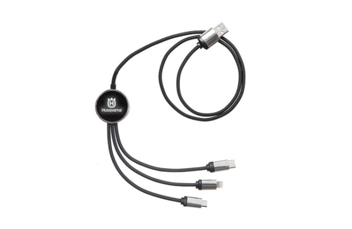 Charging cable, 3 in 1 in der Gruppe Husqvarna Forst- und Garten produkte / Husqvarna Kleidung/Ausrüstung / Arbeitskleidung / Zubehör bei GPLSHOP (5974927-01)