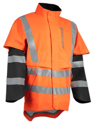 Regnjacke Husqvarna Functional EN 20471, XS in der Gruppe Husqvarna Forst- und Garten produkte / Husqvarna Kleidung/Ausrüstung / Jacke bei GPLSHOP (5976628-42)