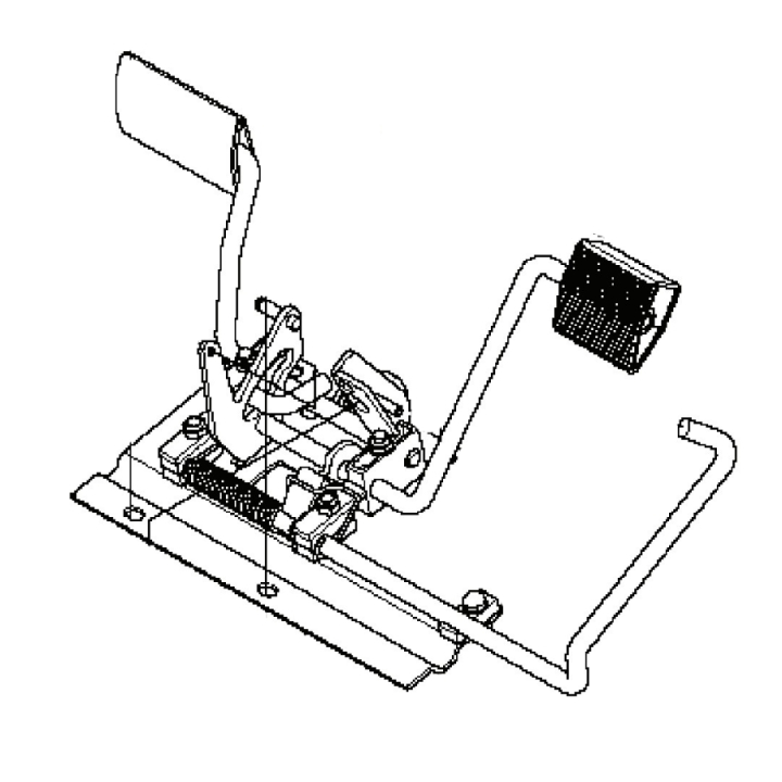 Pedalplattenbaugruppe mit Lager in der Gruppe Ersatzteile / Ersatzteile Jonsered Aufsitzrasenmäher / Ersatzteile Jonsered FR 2312 MA bei GPLSHOP (5979354-01)