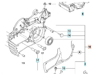 Kurbelgehäuse-Kit 90Cc Ersatzteile 5979608-03 in der Gruppe Ersatzteile / Ersatzteile Motorsägen / Ersatzteile Husqvarna 592XP/G bei GPLSHOP (5979608-03)