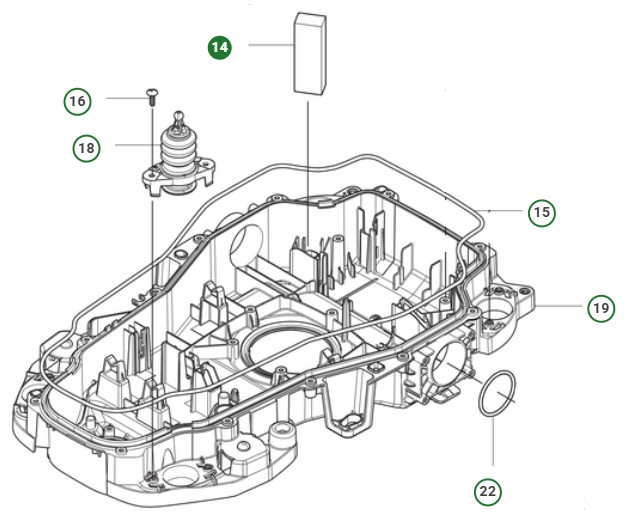  in der Gruppe Ersatzteile Mähroboter / Ersatzteile Husqvarna Automower® 310E Nera bei GPLSHOP (5985036-04)