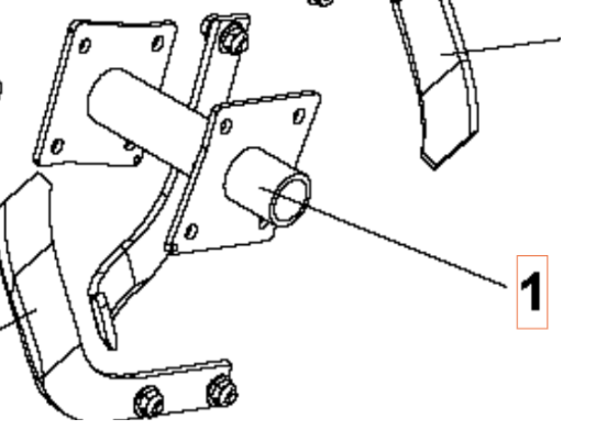 Zinken Roto 400 Linke Zinkennabe B 5986788-01 in der Gruppe  bei GPLSHOP (5986788-01)