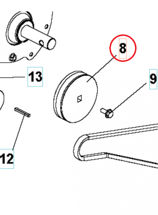 Riemenscheibe Übertragungsriemenscheibe Ã 1 5986813-01 in der Gruppe  bei GPLSHOP (5986813-01)