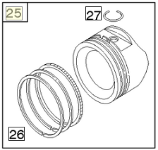 Piston Assembly in der Gruppe  bei GPLSHOP (84011097)