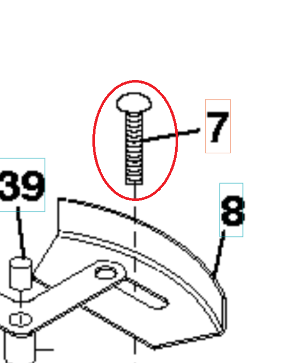 Schlittenschraube,1/4-20X1/2 8721104-04 in der Gruppe  bei GPLSHOP (8721104-04)