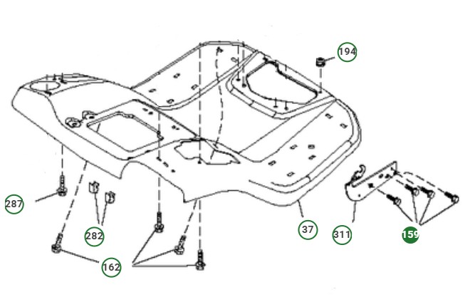 Schlossschraube 3/8-16X1 3/4 in der Gruppe bei GPLSHOP (8721406-14)