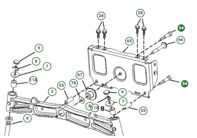 Bolzen 3/8-16X2 1/4 in der Gruppe bei GPLSHOP (8747606-36)