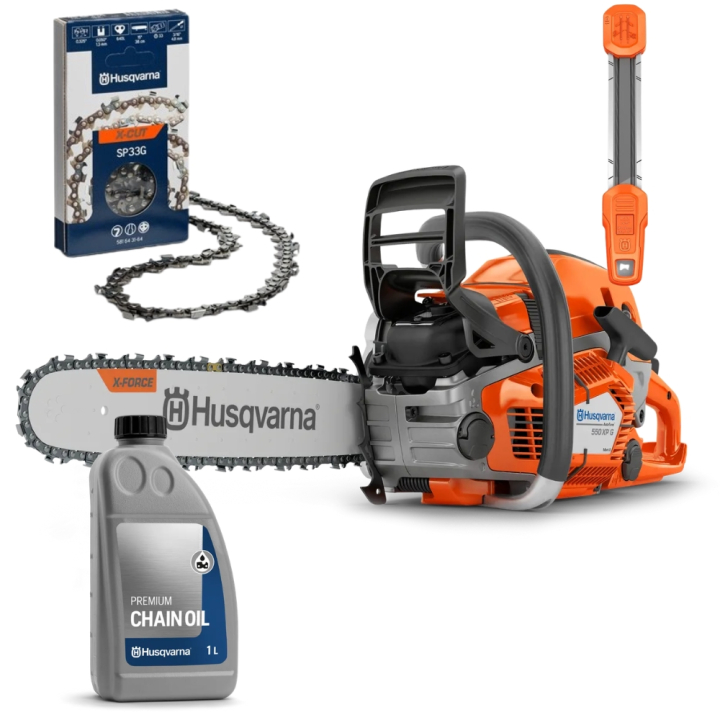 Husqvarna 550 XP G Mark II 15'' Startpaket in der Gruppe Husqvarna Forst- und Garten produkte / Husqvarna Motorsägen / Profisägen bei GPLSHOP (9676909)