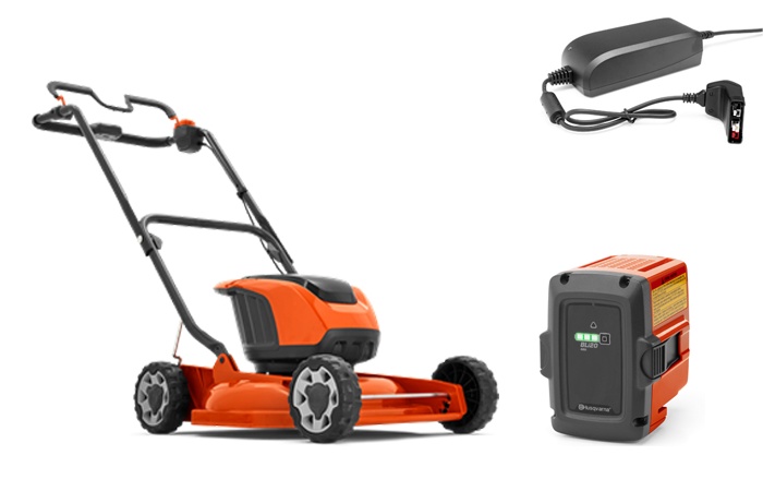 Husqvarna LB 146iAkku-Rasenmäher + BLi20 & QC80 in der Gruppe Husqvarna Forst- und Garten produkte / Husqvarna Rasenmäher / Akku rasenmäher bei GPLSHOP (9678621-04)