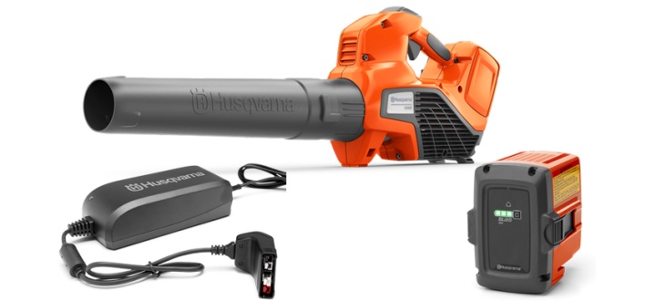 Husqvarna 120iB + BLi20 & QC80 in der Gruppe Husqvarna Forst- und Garten produkte / Husqvarna Blasgeräte / Akkubetriebene Laubblasgeräte bei GPLSHOP (9679761-02)