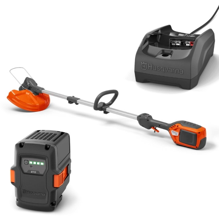 Husqvarna 215iL Tri-Cut Akku-Trimmer + B70 & C80 in der Gruppe Husqvarna Forst- und Garten produkte / Husqvarna Freischneider & Trimmer / Akkubetriebene trimmer/freischneider bei GPLSHOP (9705360-10)