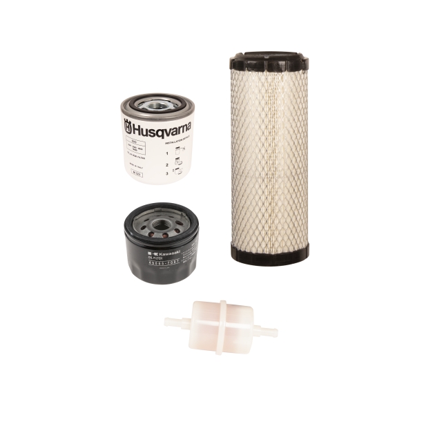 Wartungsset mit Motorölfilter, Luftfilter, Kraftstofffilter, Hydraulikölfilter – alle 200 Stunden