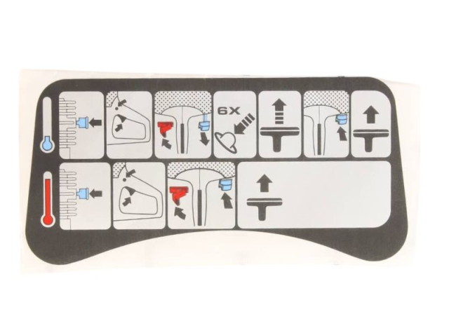 Aufkleber, Anlasser, K750 Purge