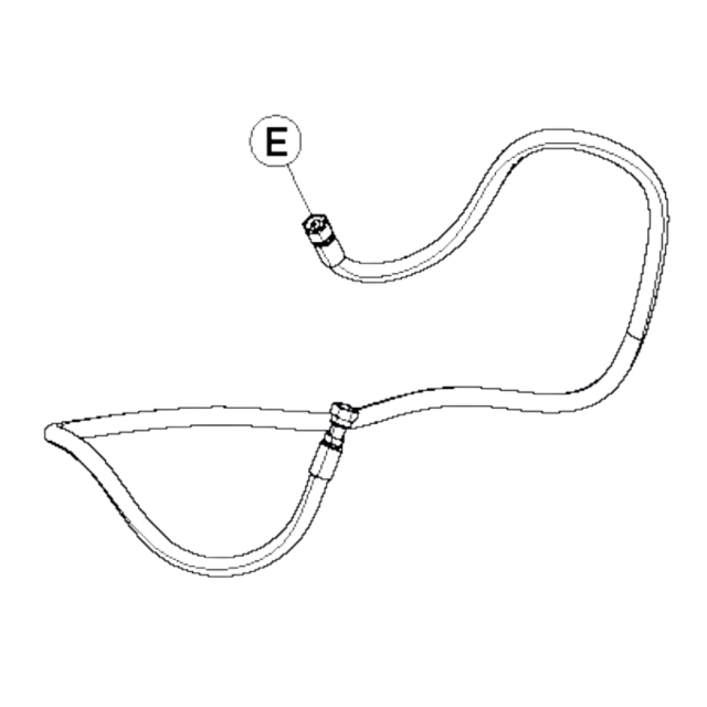Hydraulikschlauch 3/8 Hebeeinheit 5758754-02